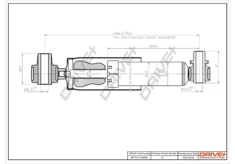 Drive+ Амортизатор (задній) Renault Scenic I 96-03 DR!VE+ DP1610.10.0048