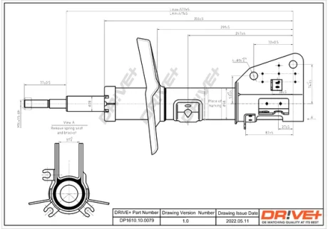 Drive+ - Амортизатор RENAULT MASTER III Van DR!VE+ DP1610.10.0079
