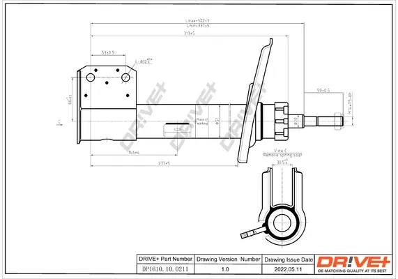Drive+ - Амортизатор CITROËN BERLINGO MULTISPACE DR!VE+ DP1610.10.0211 (фото 1)