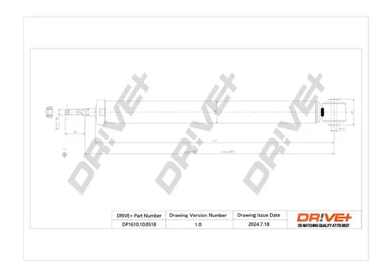 Drive+ - Амортизатор VW GOLF IV DR!VE+ DP1610.10.0518 (фото 1)