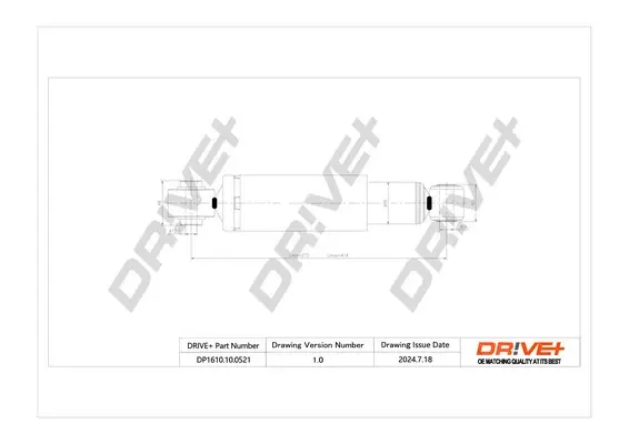 Drive+ - Амортизатор OPEL ASTRA H DR!VE+ DP1610.10.0521 (фото 1)