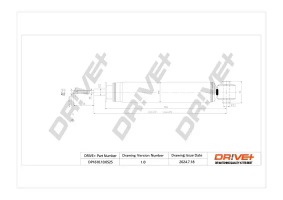 Drive+ - Амортизатор FORD S-MAX DR!VE+ DP1610.10.0525 (фото 1)