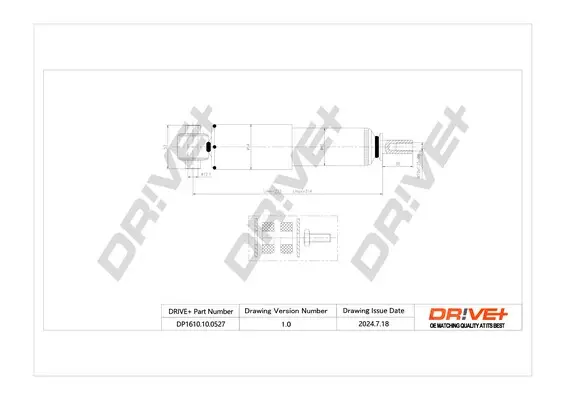 Drive+ Амортизатор (задній) (GAS) DR!VE+ DP1610.10.0527 (фото 1)