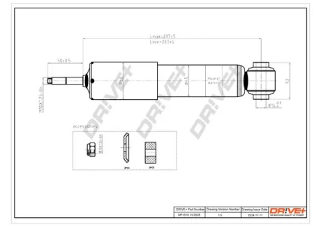 Drive+ - Амортизатор VW TRANSPORTER T4 Van DR!VE+ DP1610.10.0528
