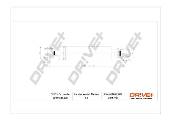 Drive+ - Амортизатор OPEL VECTRA C GTS DR!VE+ DP1610.10.0532 (фото 1)