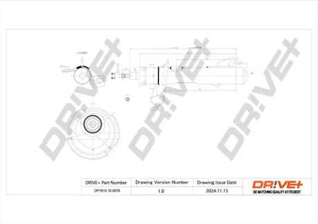 Drive+ - Амортизатор MAZDA 3 DR!VE+ DP1610.10.0578