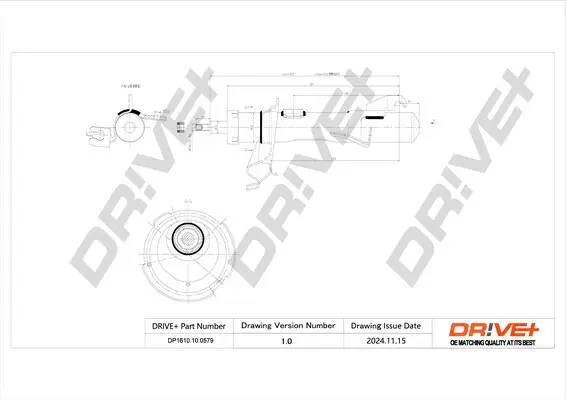 Drive+ - Амортизатор MAZDA 3 DR!VE+ DP1610.10.0579 (фото 1)