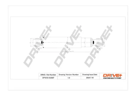 Drive+ - Амортизатор VW CADDY III Box Body/MPV DR!VE+ DP1610.10.0587