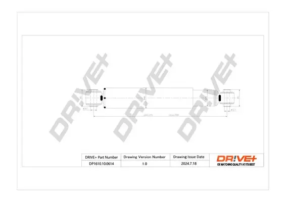 Drive+ - Амортизатор MERCEDES-BENZ SPRINTER 3,5-t Van DR!VE+ DP1610.10.0614 (фото 1)