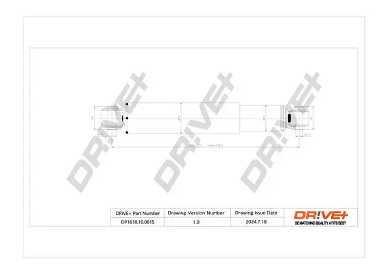 Drive+ - Амортизатор MERCEDES-BENZ SPRINTER 3,5-t Van DR!VE+ DP1610.10.0615 (фото 1)
