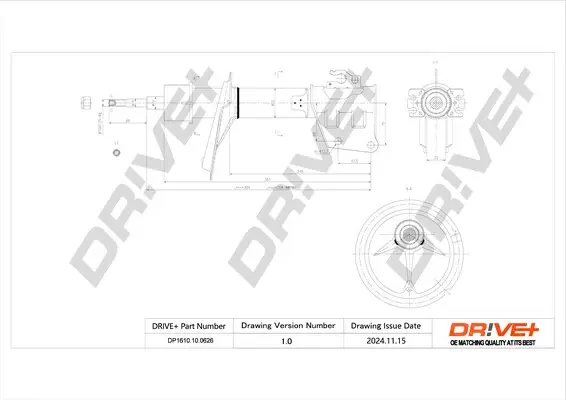 Drive+ - Амортизатор FIAT DOBLO MPV DR!VE+ DP1610.10.0626 (фото 1)