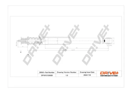 Drive+ - Амортизатор DACIA DUSTER DR!VE+ DP1610.10.0638