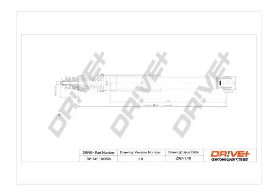 Drive+ - Амортизатор DACIA SANDERO DR!VE+ DP1610.10.0660 (фото 1)
