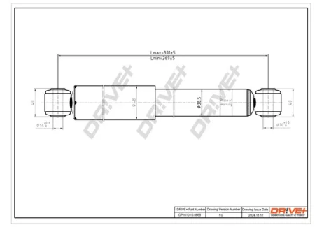 Drive+ - Амортизатор MERCEDES-BENZ VITO / MIXTO Van DR!VE+ DP1610.10.0668