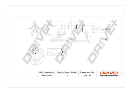 Drive+ - Амортизатор MERCEDES-BENZ VITO / MIXTO Van DR!VE+ DP1610.10.0674