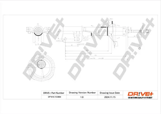 Drive+ - Амортизатор MERCEDES-BENZ VITO Van DR!VE+ DP1610.10.0684 (фото 1)