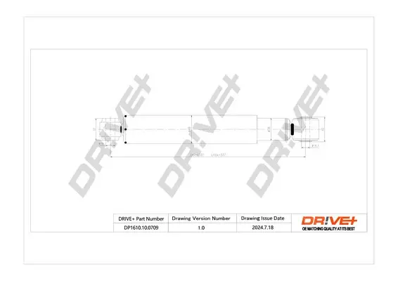 Drive+ - Амортизатор NISSAN NAVARA NP300 DR!VE+ DP1610.10.0709 (фото 1)