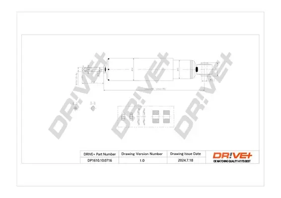 Drive+ - Амортизатор NISSAN TERRANO II DR!VE+ DP1610.10.0716 (фото 1)