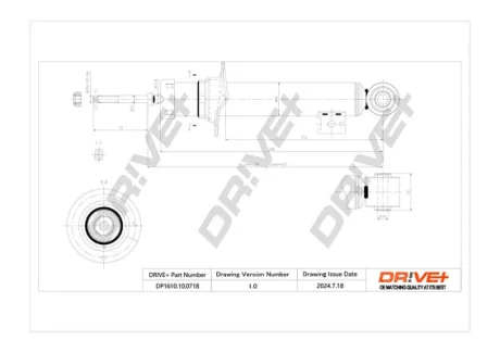Drive+ - Амортизатор MITSUBISHI L200 / TRITON DR!VE+ DP1610.10.0718