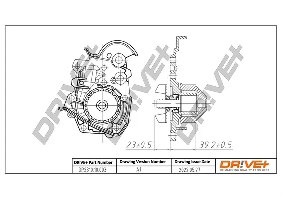 Drive+ Насос охолоджуючої рідини DR!VE+ DP2310.10.003 (фото 1)