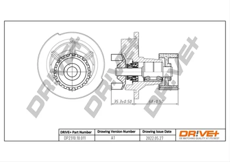 Drive+ Насос охолоджуючої рідини DR!VE+ DP2310.10.011