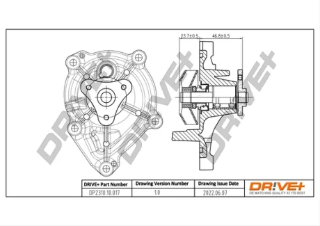 Drive+ Насос охолоджуючої рідини DR!VE+ DP2310.10.017