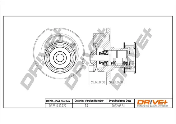 Drive+ Насос охолоджуючої рідини DR!VE+ DP2310.10.022 (фото 1)