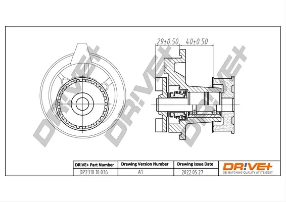 Drive+ Насос охолоджуючої рідини DR!VE+ DP2310.10.036 (фото 1)