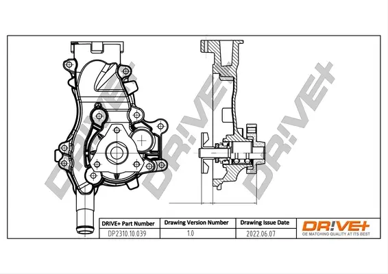 Drive+ Насос охолоджуючої рідини DR!VE+ DP2310.10.039 (фото 1)