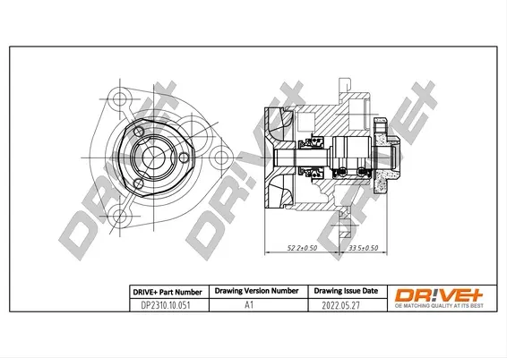 Drive+ Насос охолоджуючої рідини DR!VE+ DP2310.10.051 (фото 1)