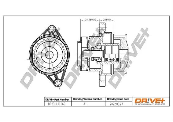 Drive+ Насос охолоджуючої рідини DR!VE+ DP2310.10.065 (фото 1)