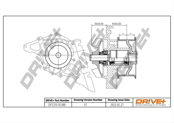 Drive+ Насос охолоджуючої рідини DR!VE+ DP2310.10.088 (фото 1)