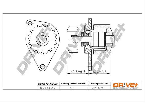 Drive+ Насос охолоджуючої рідини DR!VE+ DP2310.10.096 (фото 1)