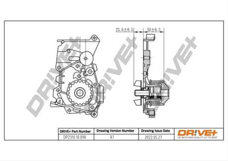 Drive+ Насос охолоджуючої рідини (аналог 210100753R OE RENAULT) DR!VE+ DP2310.10.098