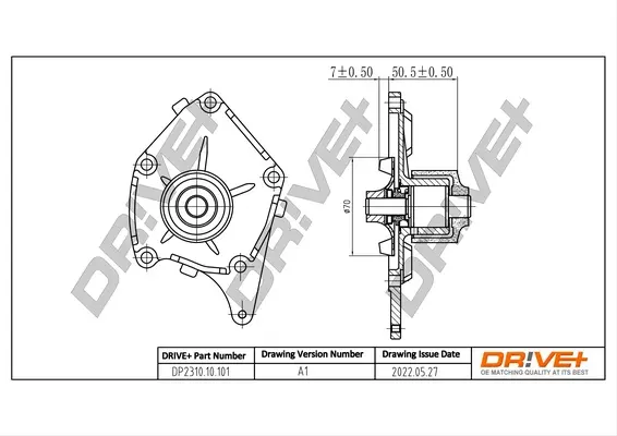 Drive+ Насос охолоджуючої рідини DR!VE+ DP2310.10.101 (фото 1)
