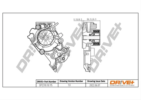 Drive+ Насос охолоджуючої рідини DR!VE+ DP2310.10.115