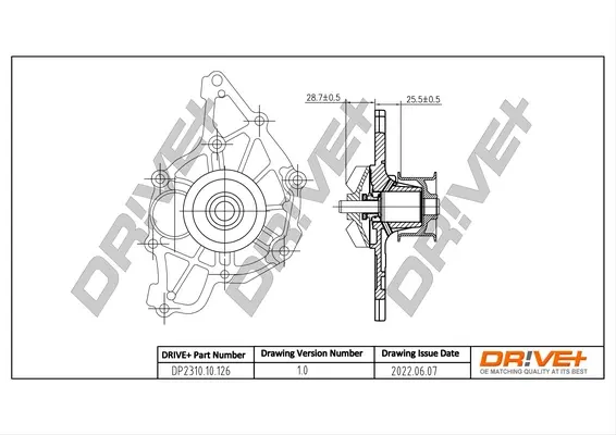 Drive+ Насос охолоджуючої рідини DR!VE+ DP2310.10.126 (фото 1)