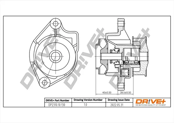 Drive+ Насос охолоджуючої рідини DR!VE+ DP2310.10.130 (фото 1)