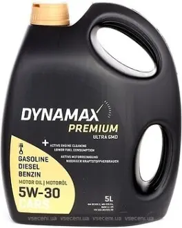 Олива моторна ULTRA LONGLIFE 5W30 5л DYNAMAX 501960