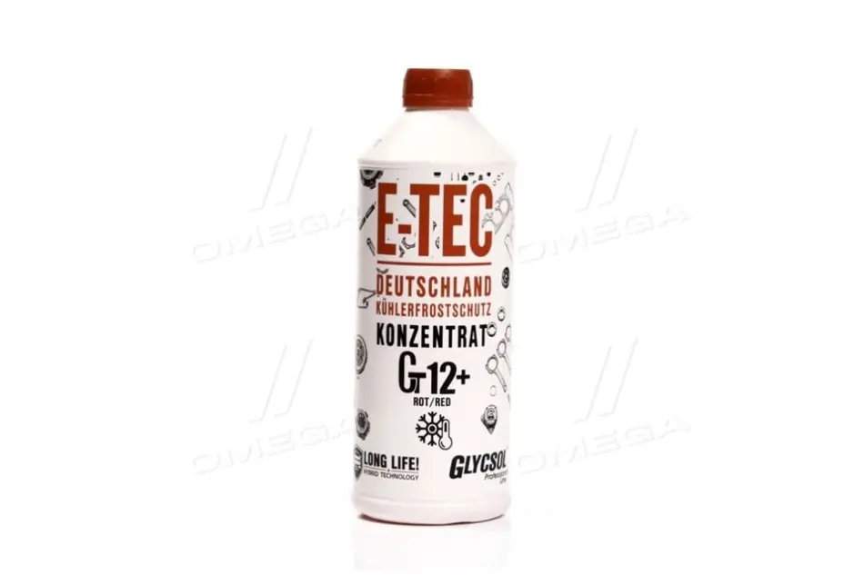 Антифриз концентрат Gt12+ Glycsol made in Germany червоний в 1,5 кан. п/е (12шт/уп) E-TEC 9588 (фото 1)