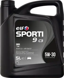 Олива моторна Sporti 9 C3 5W-30 5л ELF 214249