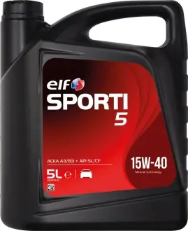 Масло моторное Sporti 5 TXI 15W-40 5л ELF 214300