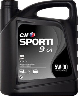 Олива моторна Sporti 9 C4 5W-30 5л ELF 214332