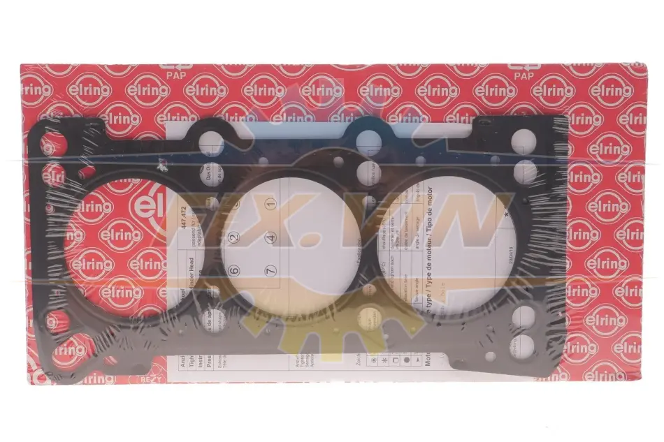 Прокладка головки циліндра VAG 2.5 V6 TDI 24V MLS 1,1mm 1мітка (вир-во Elring) ELRING 447.472 (фото 1)
