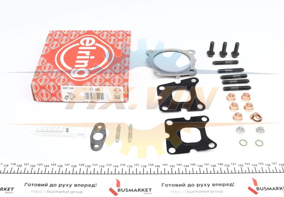 Монтажний комплект турбіни FORD 1.0 Ecoboost \'\'12>> ELRING 657.120 (фото 1)