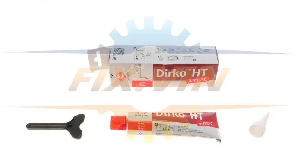 Герметик 70 ml Dirko HT (-60°C +315°C) червоний (аналог 705.707) ELRING 705.708 (фото 1)