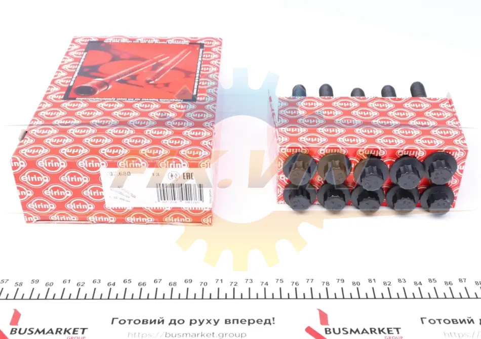 Болт головки блоку (компл.) KIA/MAZDA 1.7D/2.0D/TD/2.2 PN/RF/R2/HW (вир-во Elring) ELRING 707.680 (фото 1)