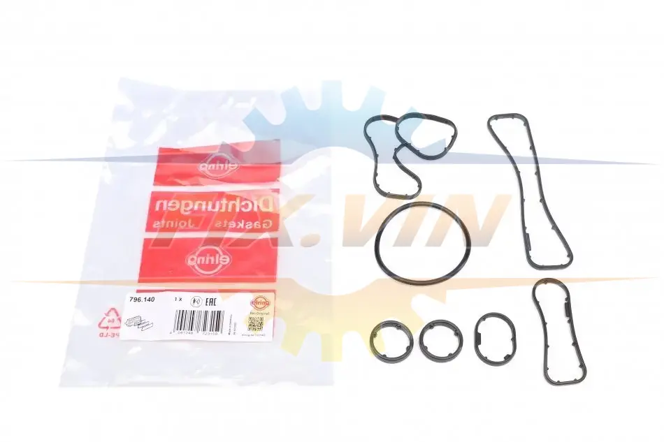 Комплект прокладок масляного радиатора OPEL/RENAULT 2,0dCi/2,3dCi M9R/M9T 06- (пр-во Elring) ELRING 796.140 (фото 1)