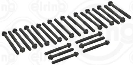 Набір болтів ГБЦ (зовнішній torx) (26шт) RVI MIDLUM, PREMIUM 2 VOLVO 8700, 8900, B6, B7, FE, FE II, FL II, FL III MAZ 200 DEUTZ FAHR 9000, AGROTRON X D7E240-TTCD7.8L06 01.91- ELRING 908350