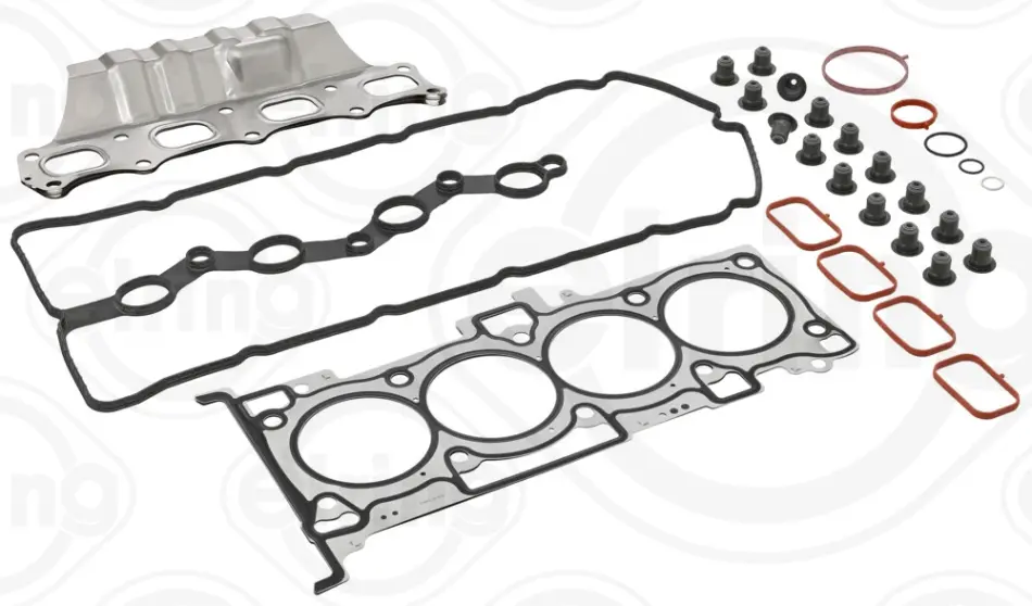 Комплект прокладок, головка блоку MITSUBISHI/PSA 2,4 16V 4B12 від 07.2012 (вир-во Elring) ELRING B34.980 (фото 1)